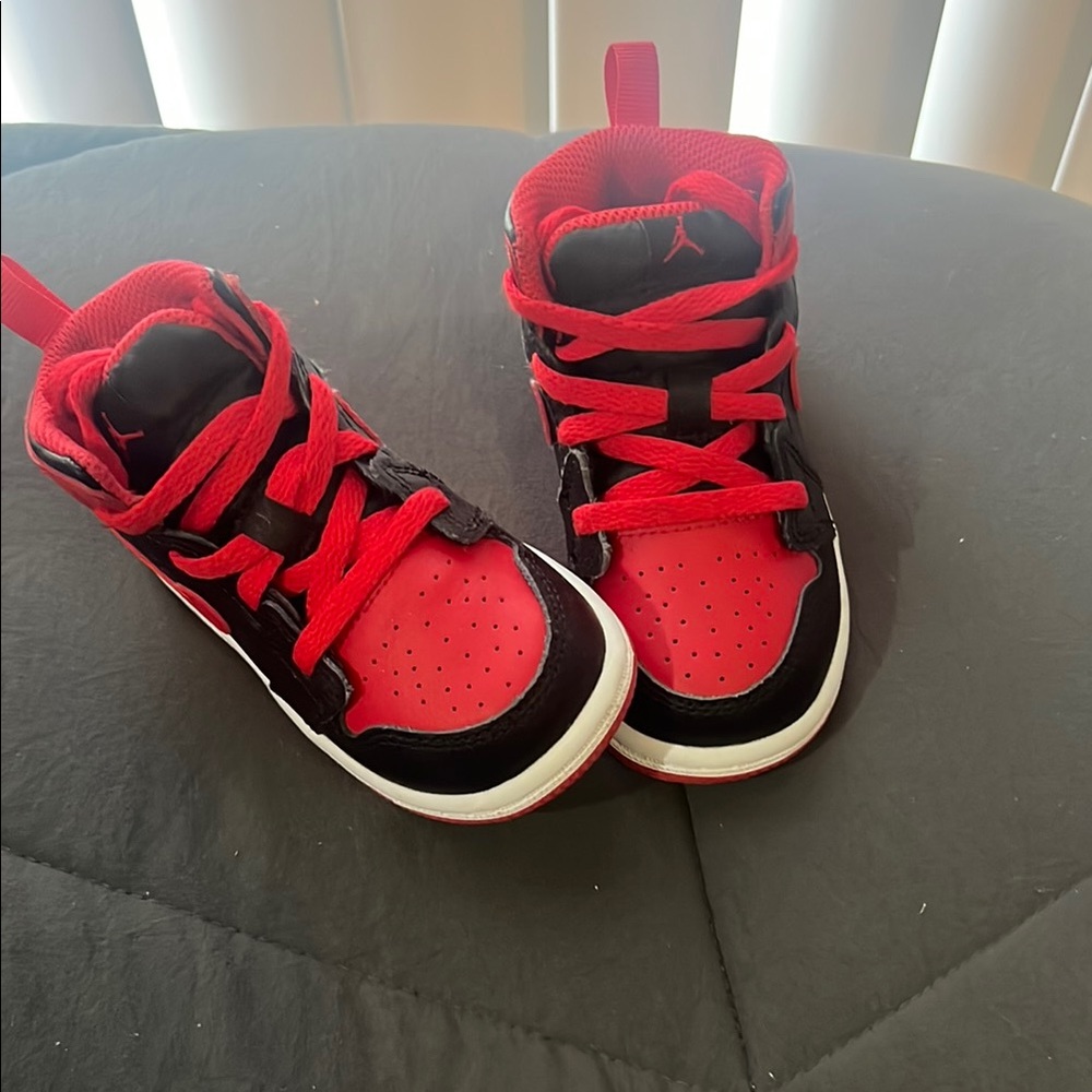 Jordan Red and Black Sneakers Iconic Design
